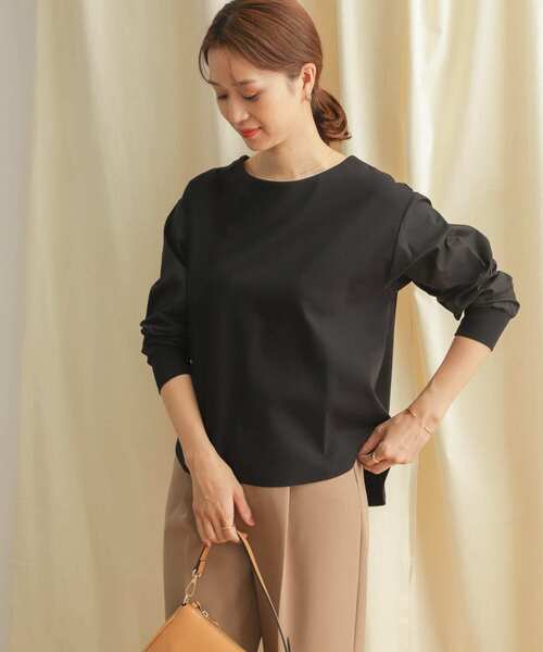 URBAN RESEARCH DOORS(アーバンリサーチドアーズ)の「袖布帛ドッキングプルオーバー(Tシャツ/カットソー・レディース・ブラック系その他/グレー系その他・MEDIUM)」の13枚目の写真