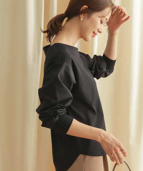 URBAN RESEARCH DOORS(アーバンリサーチドアーズ)の「袖布帛ドッキングプルオーバー(Tシャツ/カットソー・レディース・ブラック系その他/グレー系その他・MEDIUM)」の15枚目の写真