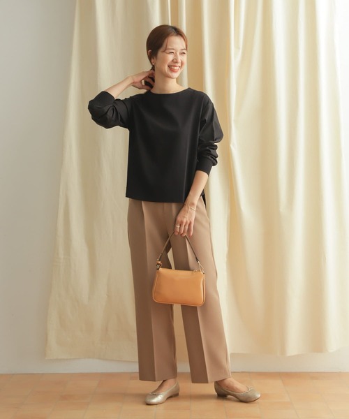 URBAN RESEARCH DOORS(アーバンリサーチドアーズ)の「袖布帛ドッキングプルオーバー(Tシャツ/カットソー・レディース・ブラック系その他/グレー系その他・MEDIUM)」の21枚目の写真