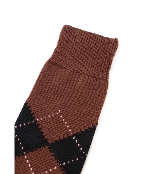 MARGARET HOWELL（マーガレットハウエル）の「TWO COLOUR ARGYLE SOCK
