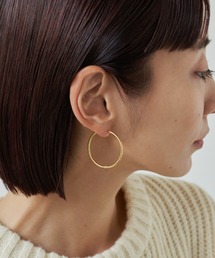 シンプルフープピアス/ステンレス/金属アレルギー対応