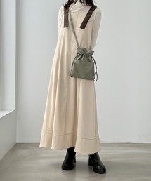 Olu. | バイカラージャンパースカート(ジャンパースカート)