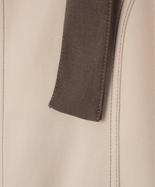 Olu.（オルドット）の「バイカラージャンパースカート（ジャンパースカート・レディース・ベージュ/チャコールグレー・FREE）」の7枚目の写真