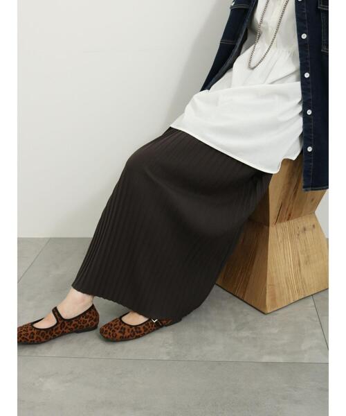 Samansa Mos2 blue（サマンサモスモスブルー）の「カットプリーツスカート（スカート・レディース・グレー/ベージュ/オレンジ・F）」の22枚目の写真