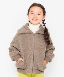 BRANSHES | 大きめ衿ボアジャケット(ブルゾン)