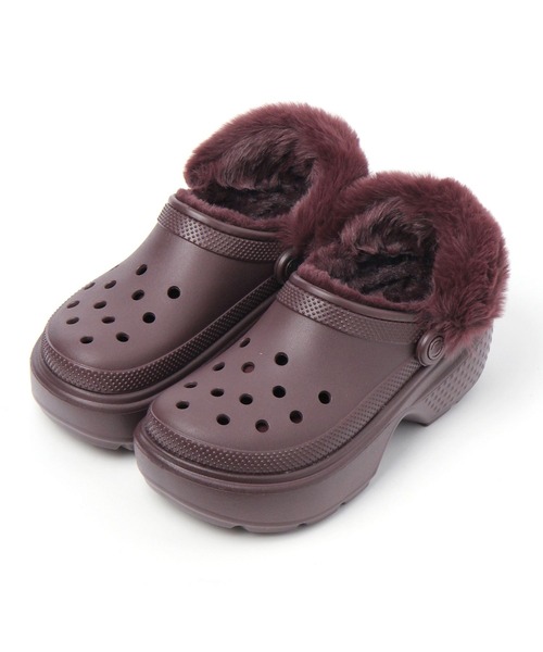 crocs（クロックス）の「【LADIES】crocs ／ Stomp Lined Clog ストンプ ラインド クロッグ 2191975（サンダル・レディース・ホワイト/ブラック/ライトブルー/ピンク・MEDIUM/SMALL）」の18枚目の写真