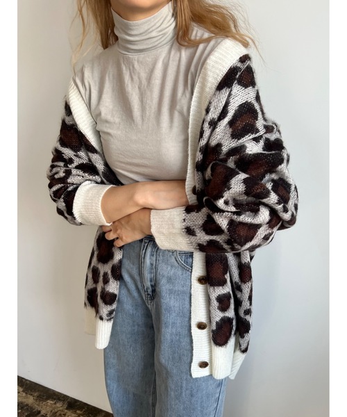 JUMELLE（ジュメロ）の「テンセルウールタートル（ニット/セーター・レディース・グレー/アイボリー・MEDIUM）」の10枚目の写真