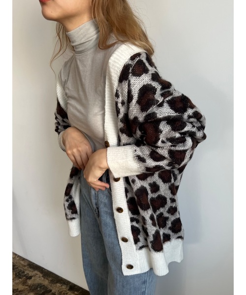 JUMELLE（ジュメロ）の「テンセルウールタートル（ニット/セーター・レディース・グレー/アイボリー・MEDIUM）」の11枚目の写真