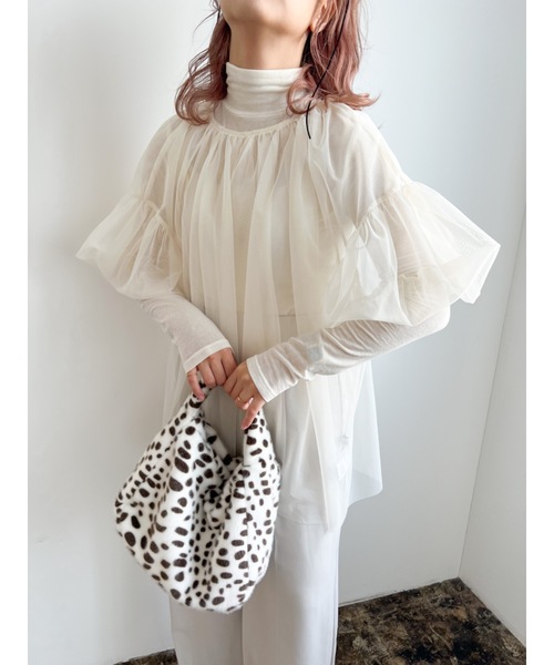 JUMELLE（ジュメロ）の「テンセルウールタートル（ニット/セーター・レディース・グレー/アイボリー・MEDIUM）」の19枚目の写真