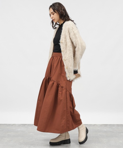 LAKOLE（ラコレ）の「ティアードボリュームスカート / 984167（スカート・レディース・ブラウン/ブラック・SMALL/MEDIUM）」の5枚目の写真