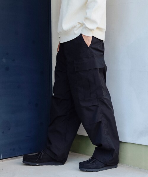 B:MING by BEAMS（ビーミングバイビームス）の「リップストップ カーゴパンツ（カーゴパンツ・メンズ・ブラック/ホワイト系その他5/オリーブ・LARGE/X-LARGE/MEDIUM/SMALL）」の5枚目の写真
