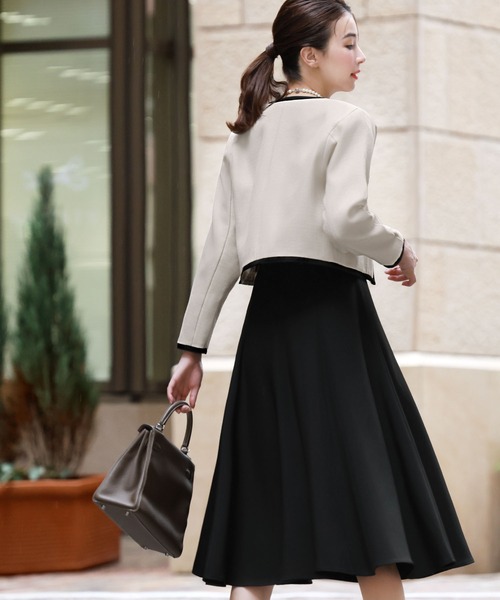 セール】スーツ セットアップ フォーマル セレモニー バイカラーライン