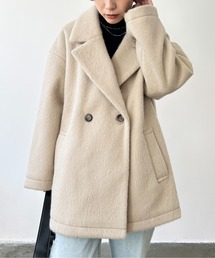 Meli rich | シャギーダブルテーラードコート(テーラードジャケット)