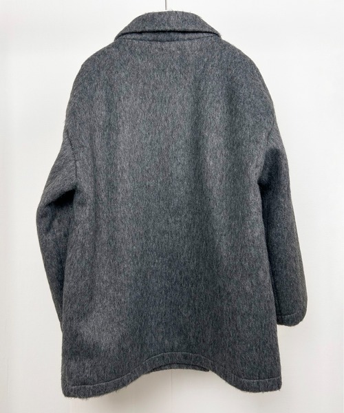 Meli rich（メリーリッチ）の「シャギーダブルテーラードコート（テーラードジャケット・レディース・ブラック/アイボリー/グレイッシュベージュ/チャコール・MEDIUM）」の19枚目の写真