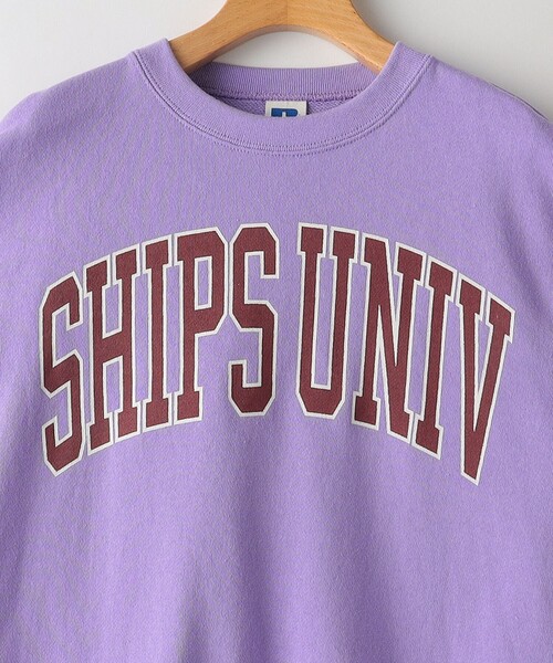 Russell Athletic（ラッセルアスレティック）の「【SHIPS KIDS別注】RUSSELL ATHLETIC:140～150cm / ワンピース（ワンピース・キッズ・アイボリー/ラベンダー・150/140）」の11枚目の写真