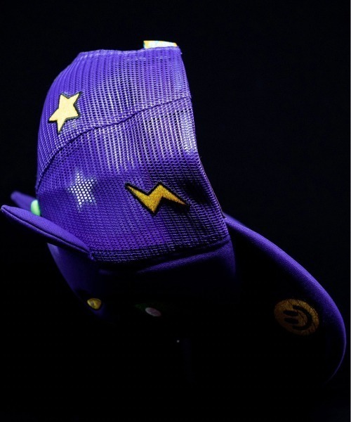 Never mind the XU / Chikashitsu+（ネバーマインド ザ エックスユー / チカシツプラス）の「ストリートファッション Very Cool ベリークール Cool Shirtz クールシャツ Dark Mage Trucker Cap キャップ トラッカー メッシュキャップ お化け（キャップ・メンズ・パープル・ONE SIZE）」の5枚目の写真