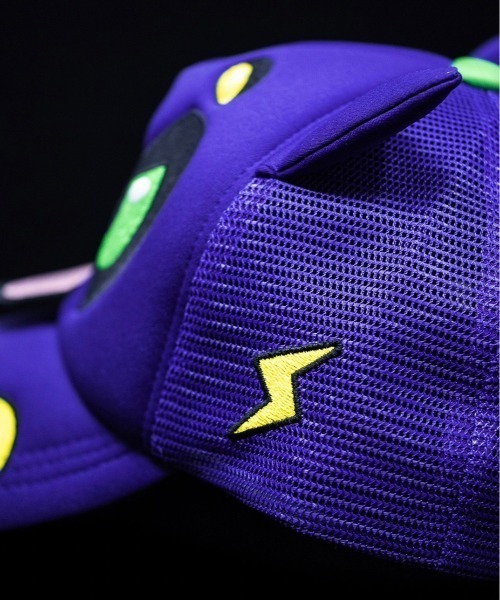 Never mind the XU / Chikashitsu+（ネバーマインド ザ エックスユー / チカシツプラス）の「ストリートファッション Very Cool ベリークール Cool Shirtz クールシャツ Dark Mage Trucker Cap キャップ トラッカー メッシュキャップ お化け（キャップ・メンズ・パープル・ONE SIZE）」の3枚目の写真