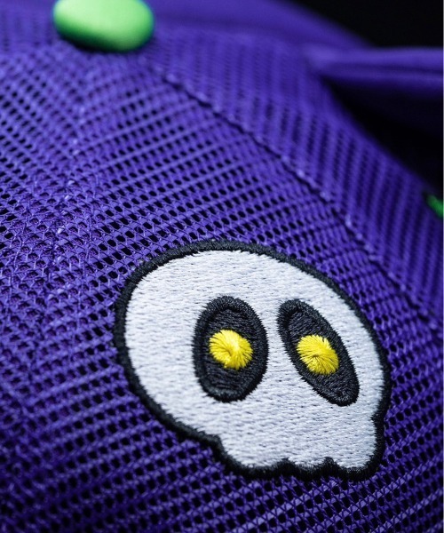 Never mind the XU / Chikashitsu+（ネバーマインド ザ エックスユー / チカシツプラス）の「ストリートファッション Very Cool ベリークール Cool Shirtz クールシャツ Dark Mage Trucker Cap キャップ トラッカー メッシュキャップ お化け（キャップ・メンズ・パープル・ONE SIZE）」の4枚目の写真
