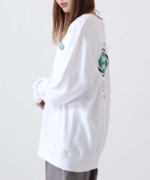 MODISH GAZE(モディシュガゼ)の「MODISH GAZE オーバルロゴ 裏毛スウェット(スウェット・メンズ・ホワイト/杢グレー/ブラック・M/L)」の16枚目の写真