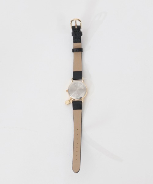 axes femme（アクシーズファム）の「ストーン付薔薇モチーフ腕時計（アナログ腕時計・レディース・ブラック/ワイン・FREE）」の5枚目の写真