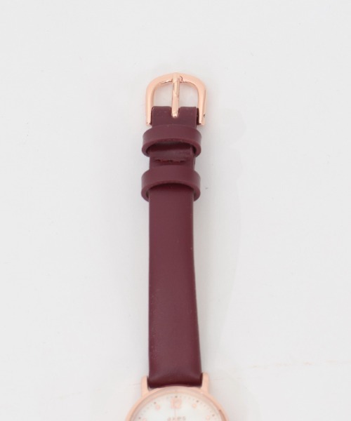 axes femme（アクシーズファム）の「ストーン付薔薇モチーフ腕時計（アナログ腕時計・レディース・ブラック/ワイン・FREE）」の12枚目の写真
