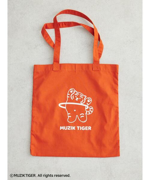 Green Parks(グリーンパークス)の「ムジークタイガー/カラフルトートBAG(トートバッグ・レディース・ブラック/グリーン/ピンク/ライトブルー/ホワイト/オレンジ・FREE)」の6枚目の写真