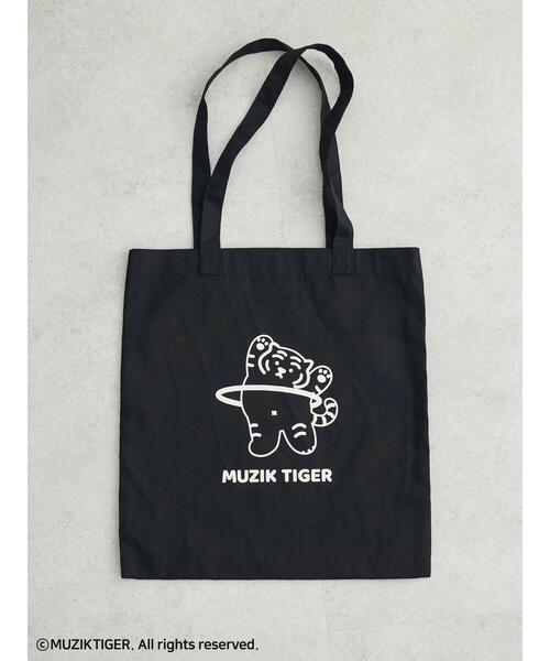 Green Parks(グリーンパークス)の「ムジークタイガー/カラフルトートBAG(トートバッグ・レディース・ブラック/グリーン/ピンク/ライトブルー/ホワイト/オレンジ・FREE)」の3枚目の写真