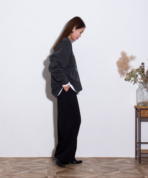 GLOSTER（グロスター）の「【GLOSTER/グロスター】ANIMAL ピグメント加工 クルーネック プリントスウェット（スウェット・メンズ・ブラック系その他2/ブラック系その他/ブラック系その他3・L/M/XL）」の9枚目の写真