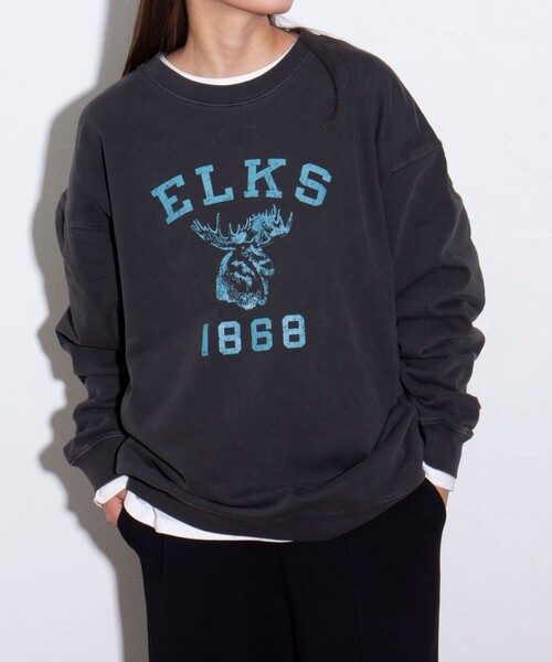 GLOSTER（グロスター）の「【GLOSTER/グロスター】ANIMAL ピグメント加工 クルーネック プリントスウェット（スウェット・メンズ・ブラック系その他2/ブラック系その他/ブラック系その他3・L/M/XL）」の10枚目の写真