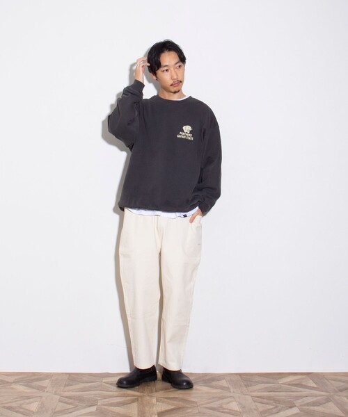 GLOSTER（グロスター）の「【GLOSTER/グロスター】ANIMAL ピグメント加工 クルーネック プリントスウェット（スウェット・メンズ・ブラック系その他2/ブラック系その他/ブラック系その他3・L/M/XL）」の12枚目の写真