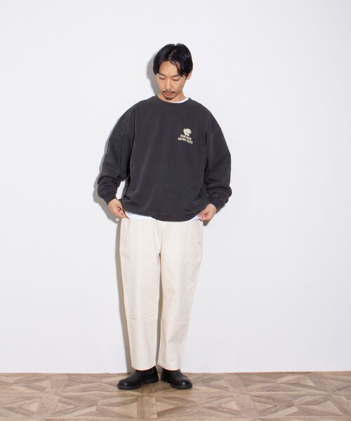 GLOSTER（グロスター）の「【GLOSTER/グロスター】ANIMAL ピグメント加工 クルーネック プリントスウェット（スウェット・メンズ・ブラック系その他2/ブラック系その他/ブラック系その他3・L/M/XL）」の13枚目の写真