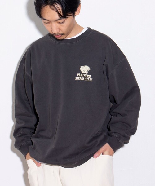 GLOSTER（グロスター）の「【GLOSTER/グロスター】ANIMAL ピグメント加工 クルーネック プリントスウェット（スウェット・メンズ・ブラック系その他2/ブラック系その他/ブラック系その他3・L/M/XL）」の15枚目の写真
