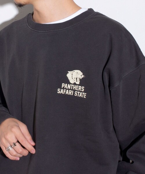 GLOSTER（グロスター）の「【GLOSTER/グロスター】ANIMAL ピグメント加工 クルーネック プリントスウェット（スウェット・メンズ・ブラック系その他2/ブラック系その他/ブラック系その他3・L/M/XL）」の19枚目の写真