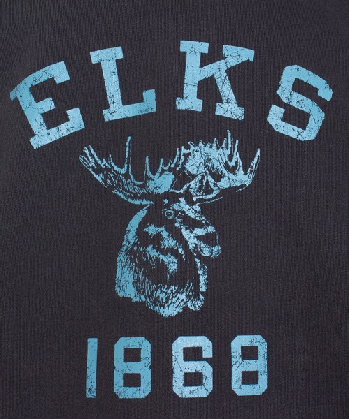 GLOSTER（グロスター）の「【GLOSTER/グロスター】ANIMAL ピグメント加工 クルーネック プリントスウェット（スウェット・メンズ・ブラック系その他2/ブラック系その他/ブラック系その他3・L/M/XL）」の4枚目の写真