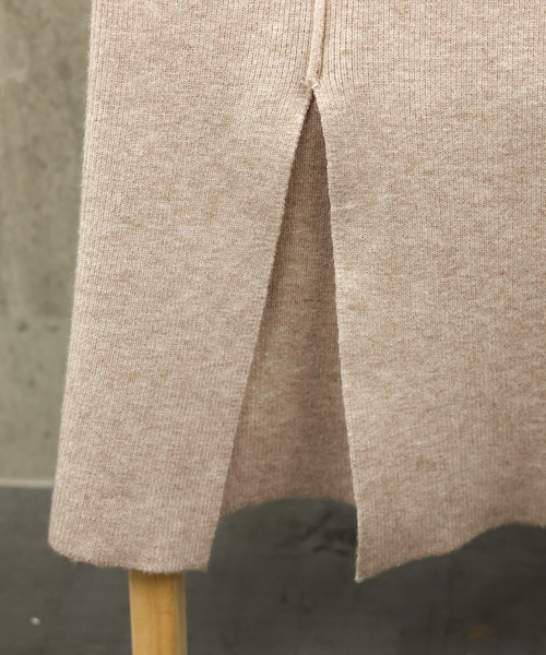 Miniministore(ミニミニストア)の「ニットワイドパンツ レディース スリット(スラックス・レディース・アイボリー/ベージュ/ブラック/グレー・フリー)」の22枚目の写真
