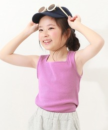 Katie♡リブ編みピンクタンクトップ ピンク Katie♡リブ編みピンクタンクトップ ピンク Katie♡リブ編み