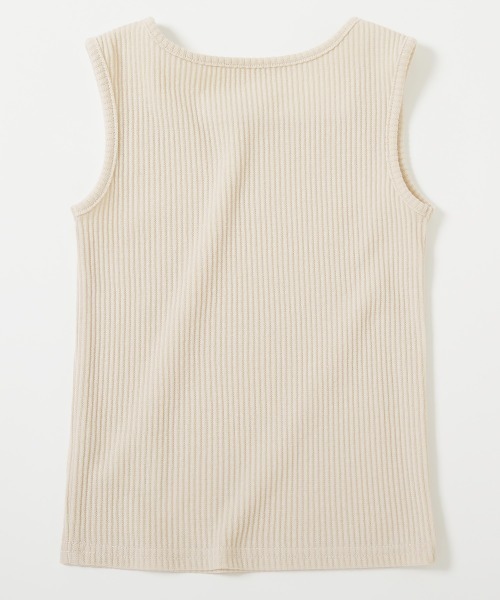 devirock（デビロック）の「リブタンクトップ（タンクトップ・キッズ・グリーン系その他2/ピンク系7/ブラック/アイボリー・130cm/120cm/110cm/100cm/160cm/150cm/140cm）」の9枚目の写真