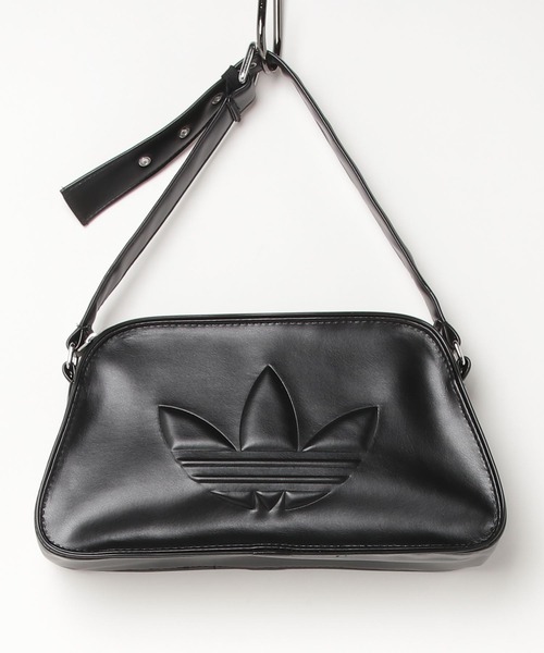 adidas（アディダス）の「ポリウレタン エンボス トレフォイル ショルダーバッグ / アディダスオリジナルス adidas Originals（ショルダーバッグ・レディース・ブラック・FREE）」の17枚目の写真