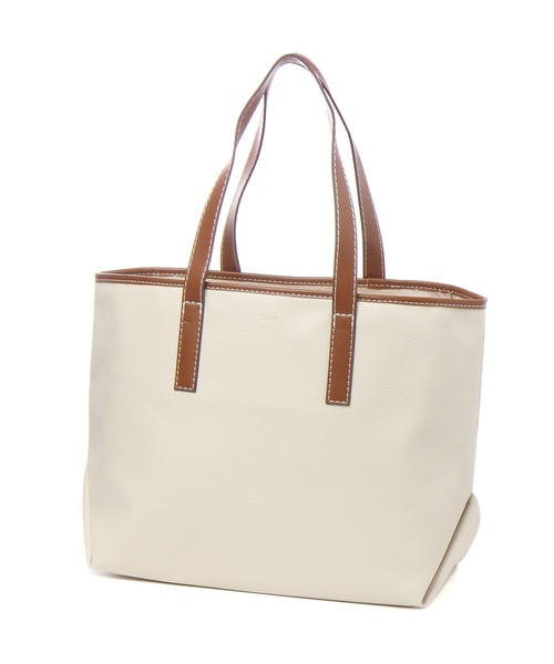 Elura(エルーラ)の「リュクスエアリー収納トート/990908(トートバッグ・レディース・ブラック/アイボリー・ONE SIZE)」の2枚目の写真