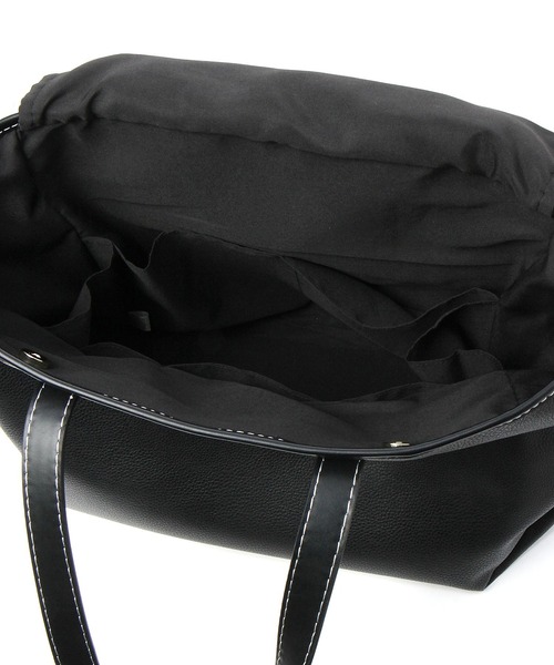 Elura(エルーラ)の「リュクスエアリー収納トート/990908(トートバッグ・レディース・ブラック/アイボリー・ONE SIZE)」の13枚目の写真