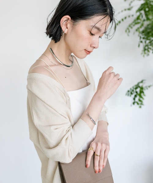 RIVE DROITE（リヴドロワ）の「カップインブラトップ（キャミソール・レディース・オフホワイト/ブラック・FREE）」の15枚目の写真