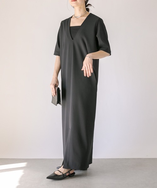 RIVE DROITE（リヴドロワ）の「カップインブラトップ（キャミソール・レディース・オフホワイト/ブラック・FREE）」の22枚目の写真