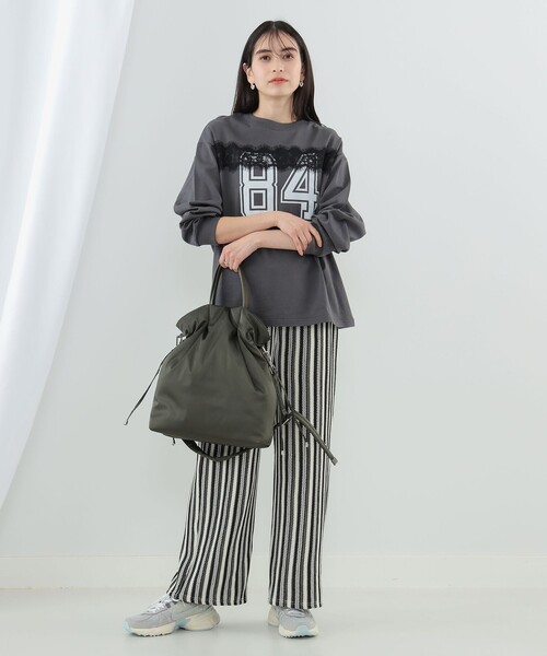 Ray BEAMS（レイビームス）の「Ray BEAMS / パディッド トート バッグ（トートバッグ・レディース・オリーブ/レッド系その他・ONE SIZE）」の3枚目の写真