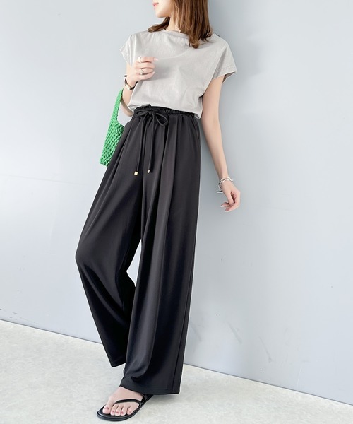 【新品】&エルシー　レースギャザーパンツ 新品】&エルシーレースギャザーパンツ