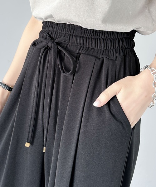 【新品】&エルシー　レースギャザーパンツ AMBIDEX Store △〇patchwork lace ギャザーパンツ(F