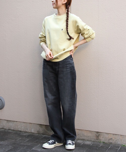 GYMPHLEX(ジムフレックス)の「GYMPHLEX/ジムフレックス スウィングスリーブ プルオーバースウェット SWING SLEEVE PULLOVER SWEAT (ウィメンズ) GY-C0291 TCA(スウェット・レディース・サックスブルー/チャコールグレー/トップグレー/オフホワイト/ミント/イエロー・14)」の17枚目の写真