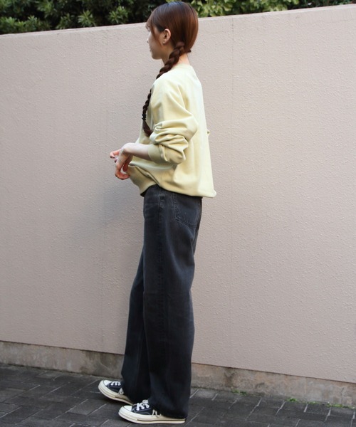 GYMPHLEX(ジムフレックス)の「GYMPHLEX/ジムフレックス スウィングスリーブ プルオーバースウェット SWING SLEEVE PULLOVER SWEAT (ウィメンズ) GY-C0291 TCA(スウェット・レディース・サックスブルー/チャコールグレー/トップグレー/オフホワイト/ミント/イエロー・14)」の18枚目の写真