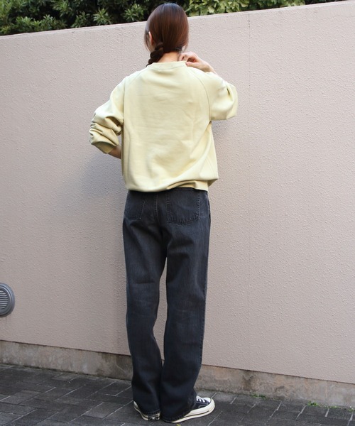 GYMPHLEX(ジムフレックス)の「GYMPHLEX/ジムフレックス スウィングスリーブ プルオーバースウェット SWING SLEEVE PULLOVER SWEAT (ウィメンズ) GY-C0291 TCA(スウェット・レディース・サックスブルー/チャコールグレー/トップグレー/オフホワイト/ミント/イエロー・14)」の19枚目の写真