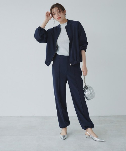 Pierrot（ピエロ）の「2wayツイルジョガーパンツ（その他パンツ・レディース・ネイビー/アイボリー/ブラック・PM/M/L）」の17枚目の写真