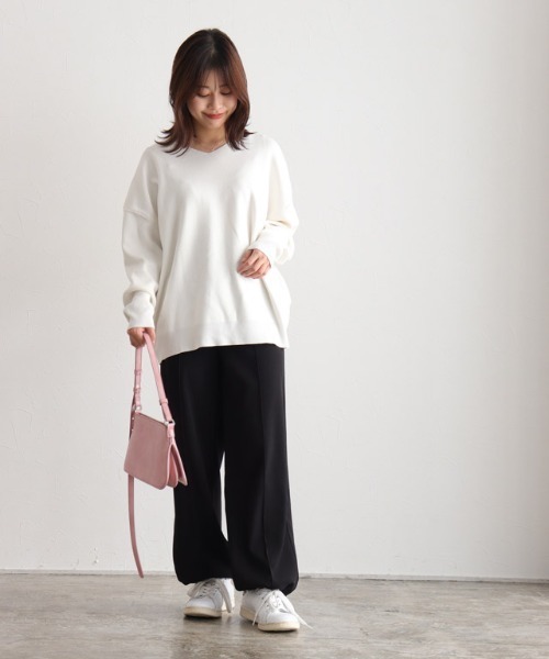Pierrot（ピエロ）の「2wayツイルジョガーパンツ（その他パンツ・レディース・ネイビー/アイボリー/ブラック・PM/M/L）」の15枚目の写真